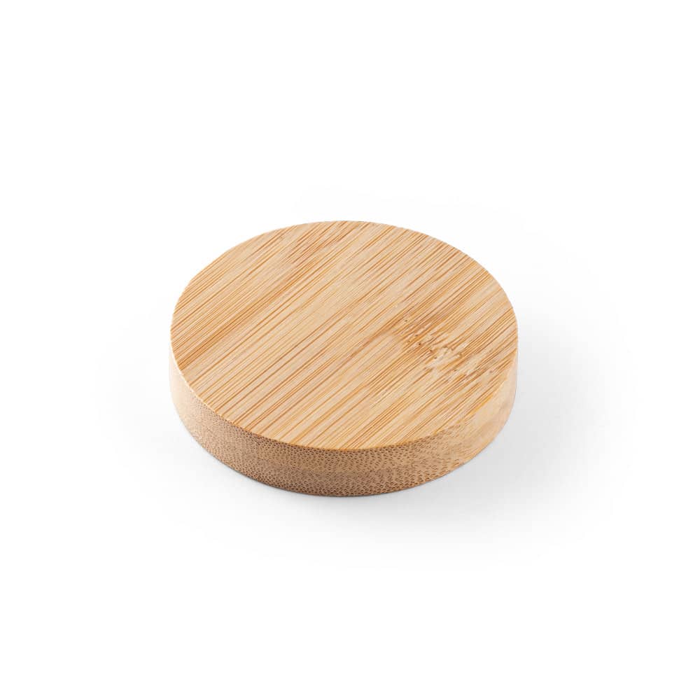 Porta copos em bambu com abridor e imã