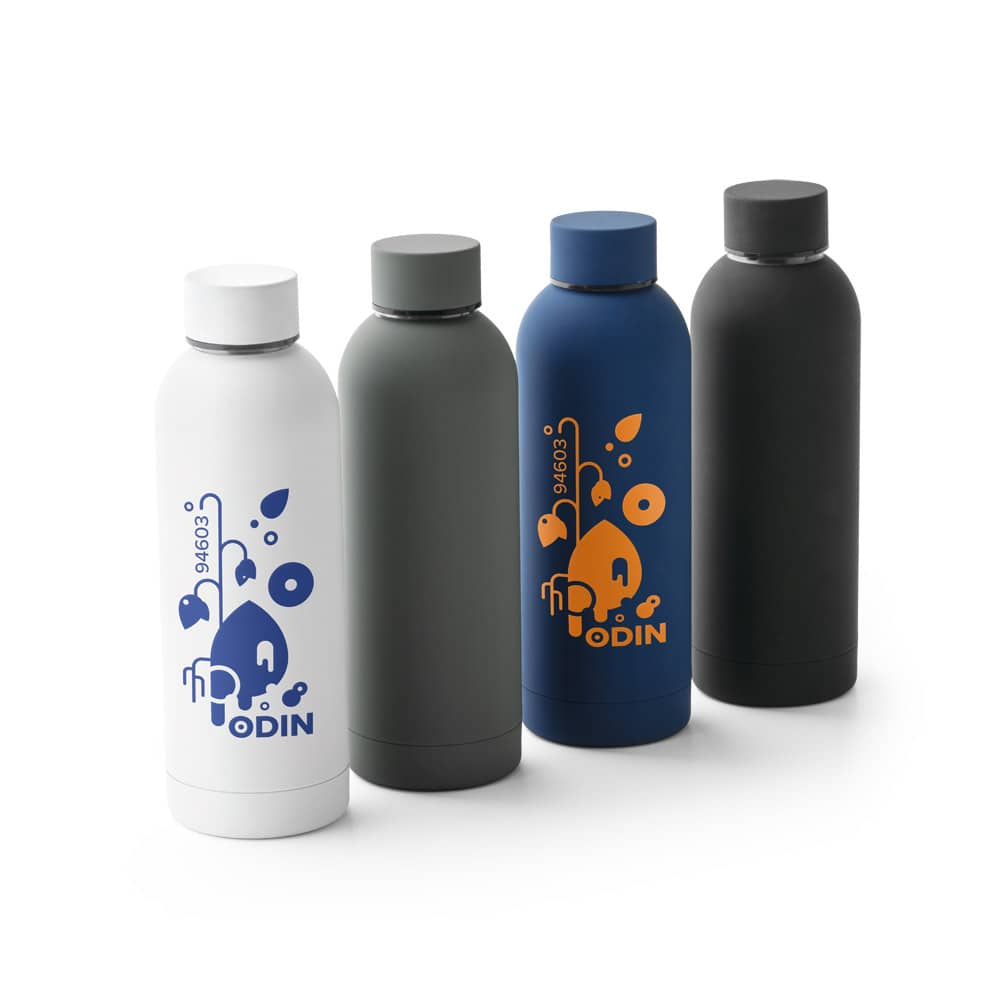 Garrafa térmica em aço inox 36% reciclado de parede dupla isolada a vácuo (550 mL)