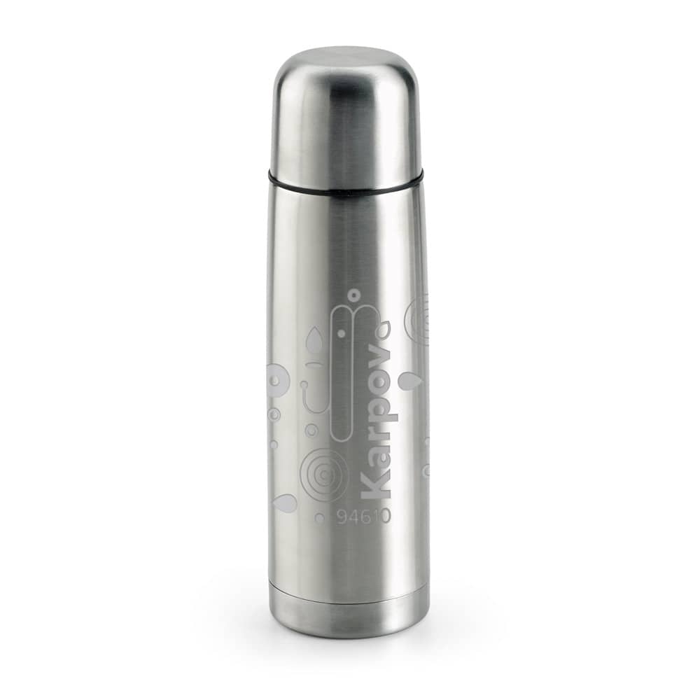 Garrafa térmica em aço inox de parede dupla isolada a vácuo (500 mL)