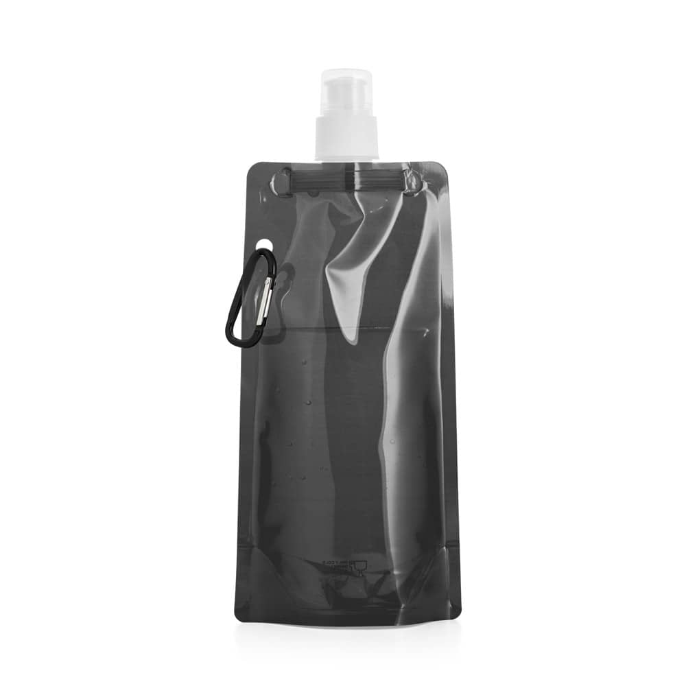 Squeeze dobrável em PE com sistema "push-pull" e acabamento translúcido (460 mL)