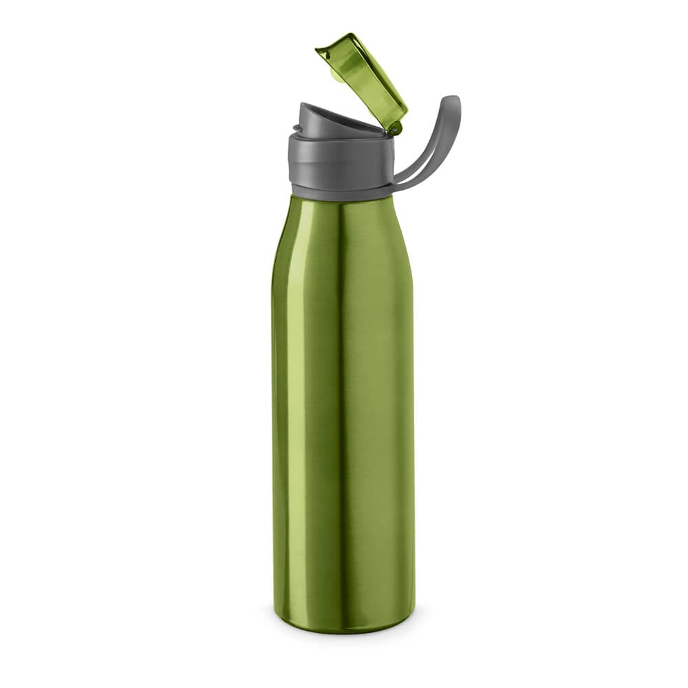 Squeeze em alumínio com tampa flip flop em AS e PP (650 mL)