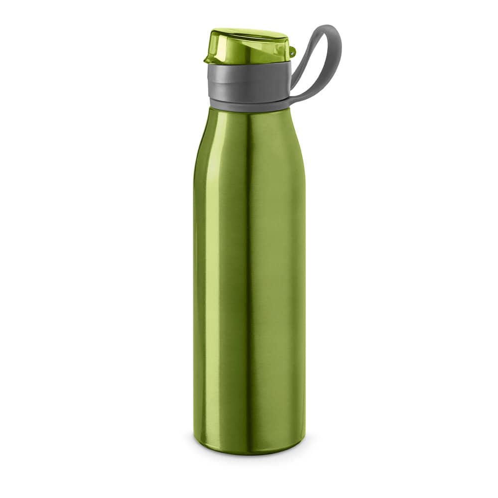 Squeeze em alumínio com tampa flip flop em AS e PP (650 mL)