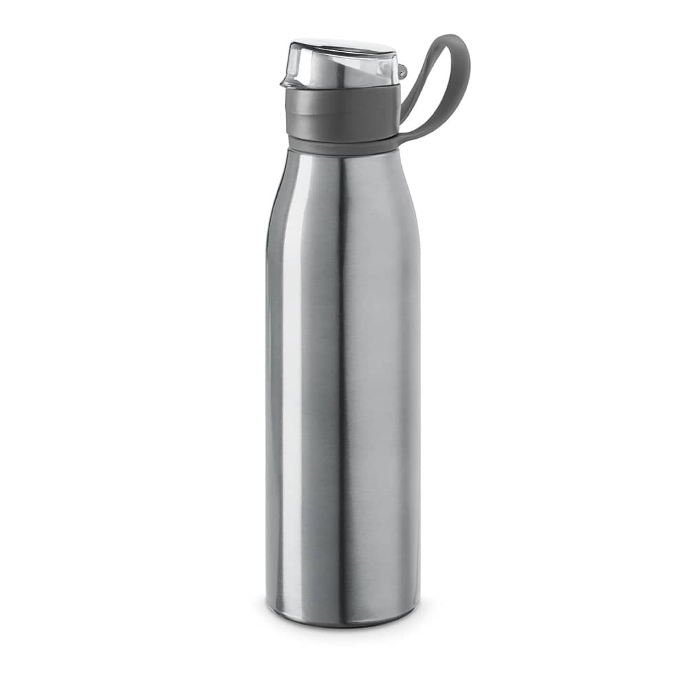 Squeeze em alumínio com tampa flip flop em AS e PP (650 mL)