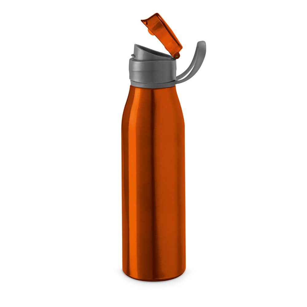 Squeeze em alumínio com tampa flip flop em AS e PP (650 mL)