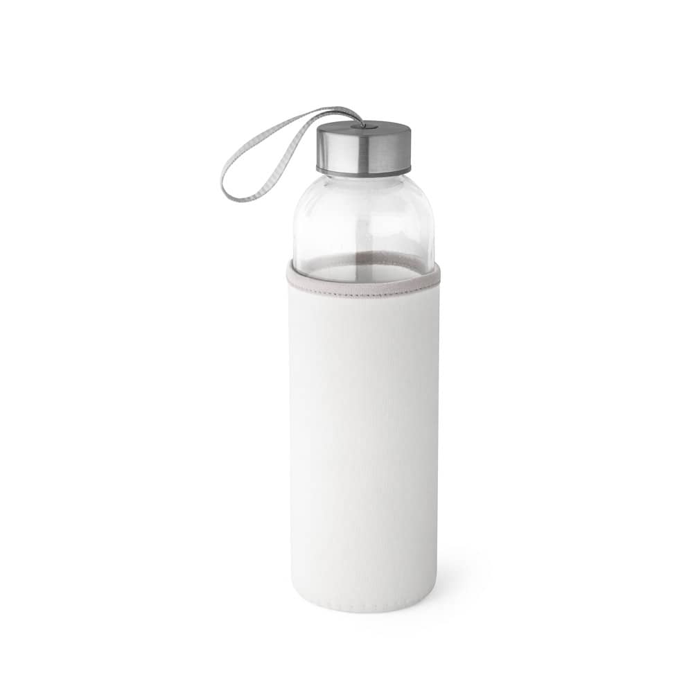 Squeeze em vidro e tampa em aço inox com alça (520 mL)