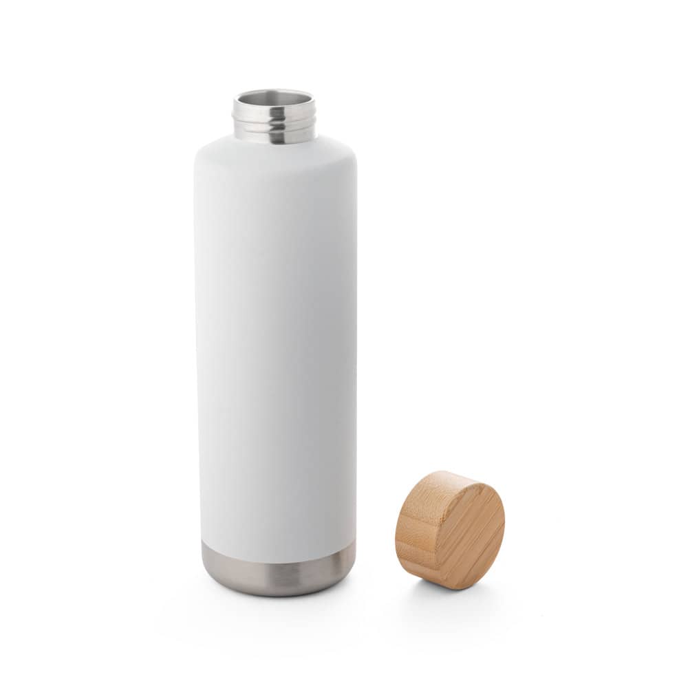 Garrafa térmica em aço inox de parede dupla isolada a vácuo (640 mL)