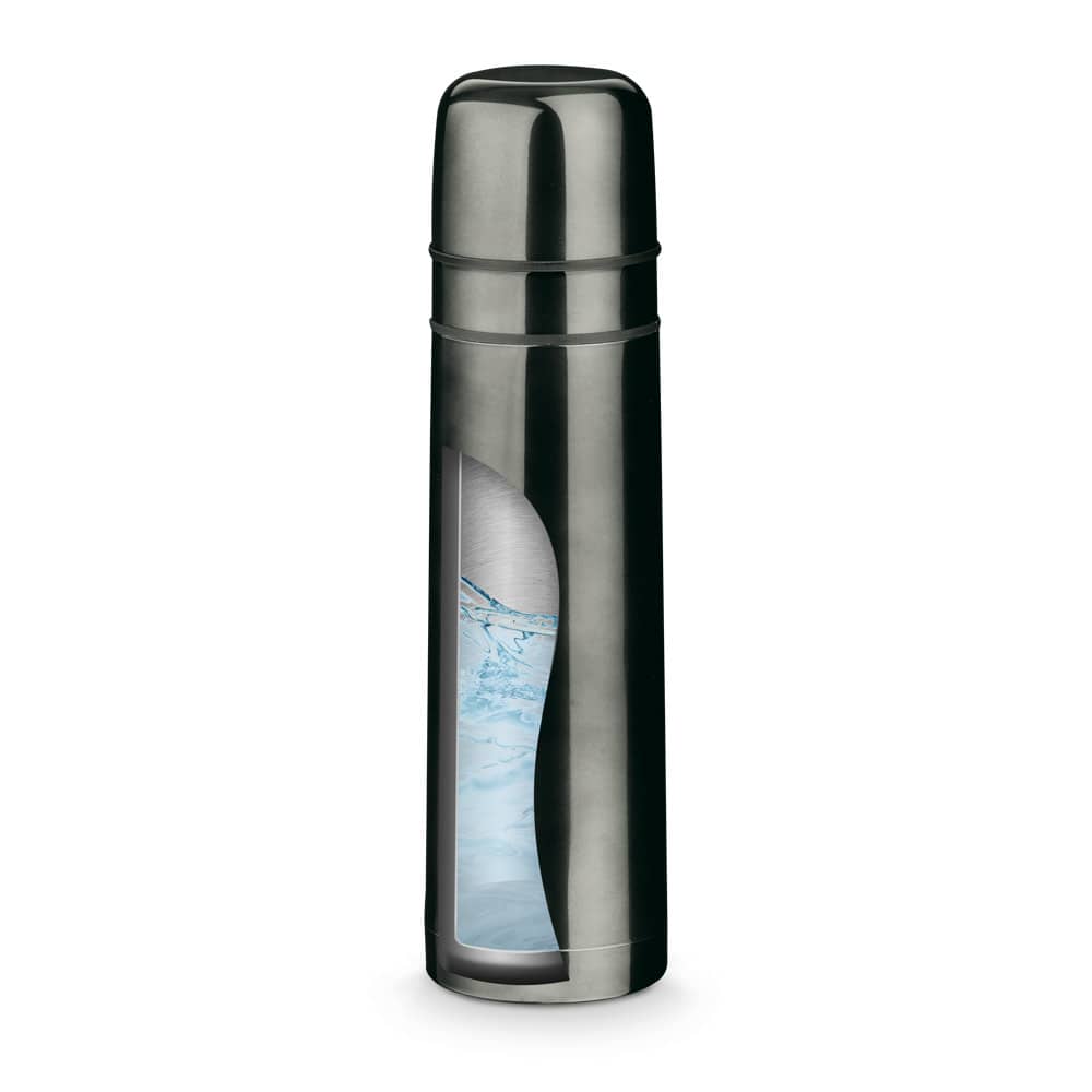 Garrafa em aço inox de parede dupla térmica, isolada a vácuo (750 mL)