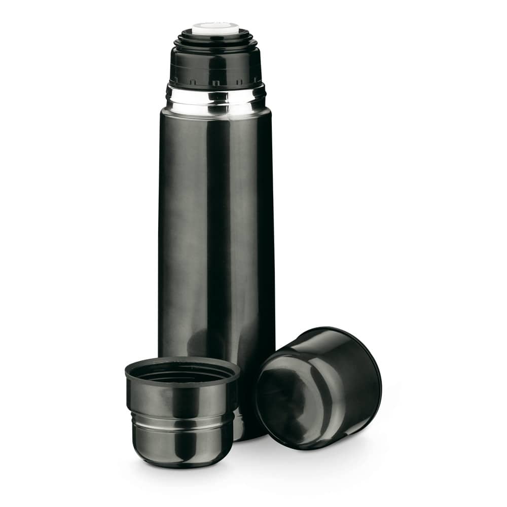 Garrafa em aço inox de parede dupla térmica, isolada a vácuo (750 mL)
