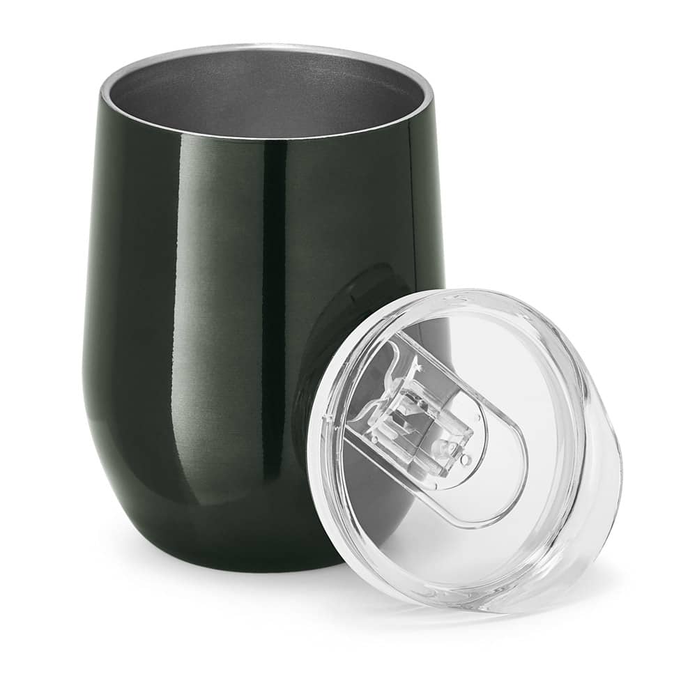 Copo de viagem térmico em aço inox de parede dupla isolada a vácuo (400 mL)