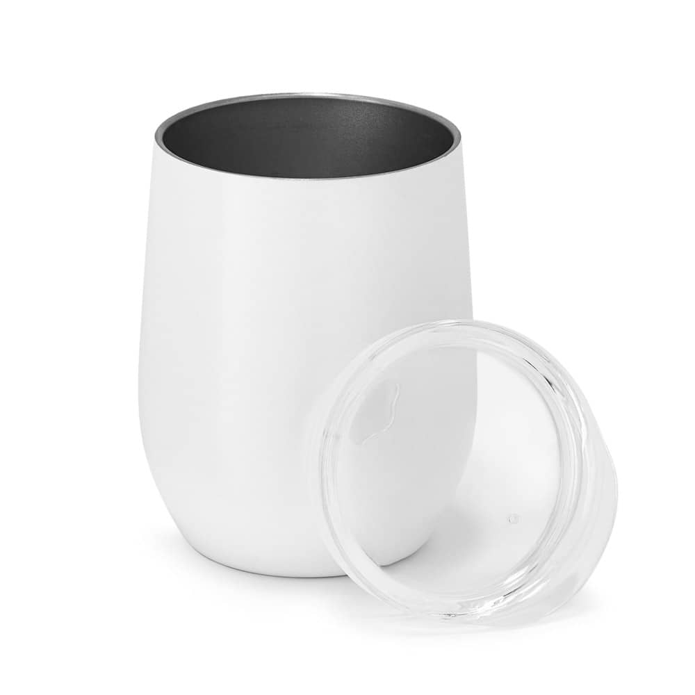 Copo de viagem em aço inox, térmico com parede dupla isolada a vácuo (400 mL)