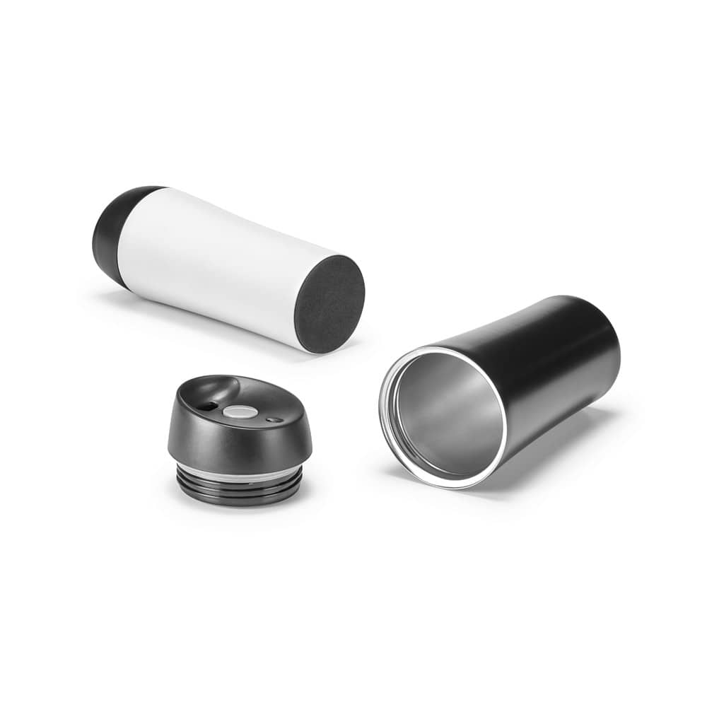 Copo de viagem térmico em aço inox de parede dupla isolada a ar (470 mL)