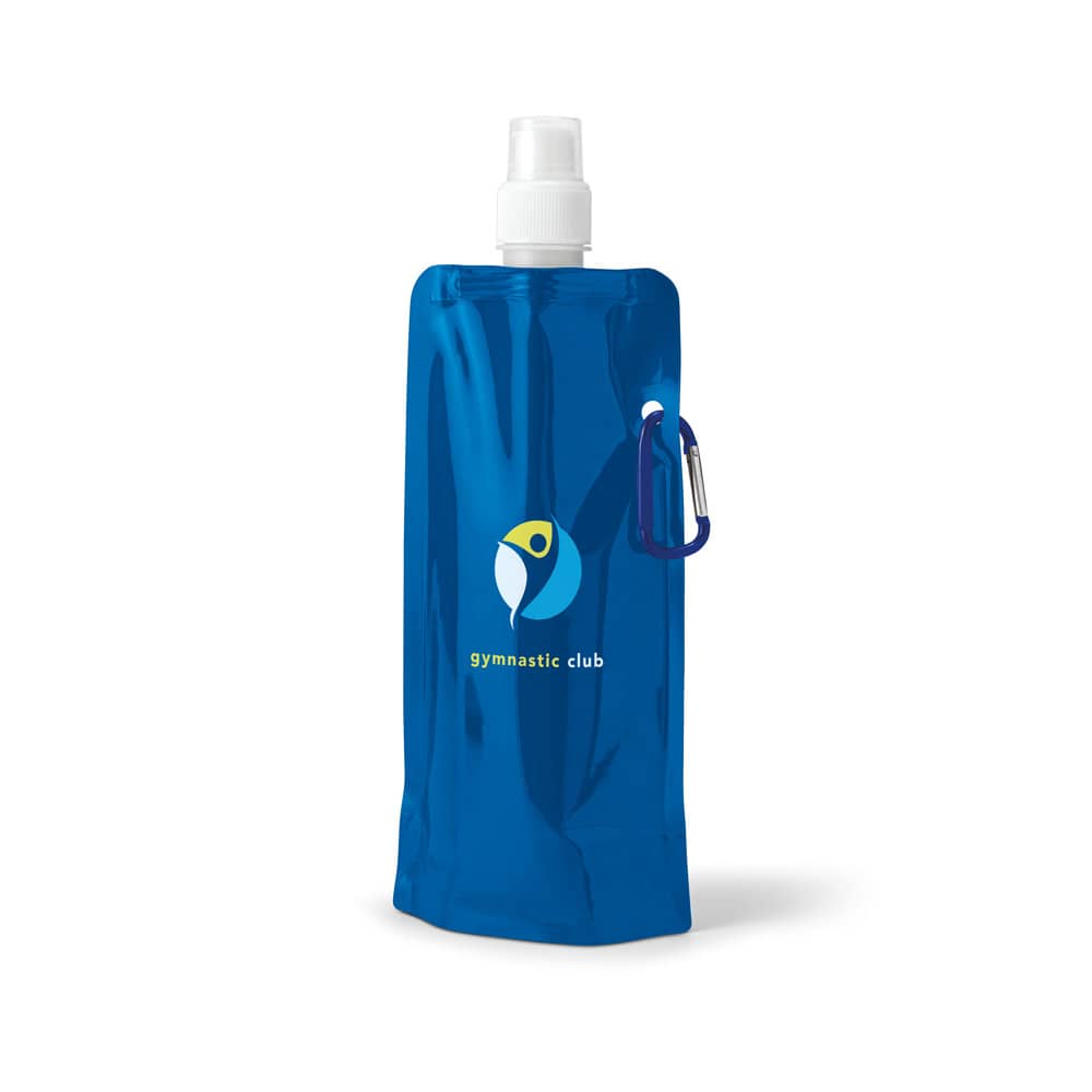 Squeeze dobrável em PE com bico de sistema "push-pull" e acabamento mate (460 mL)