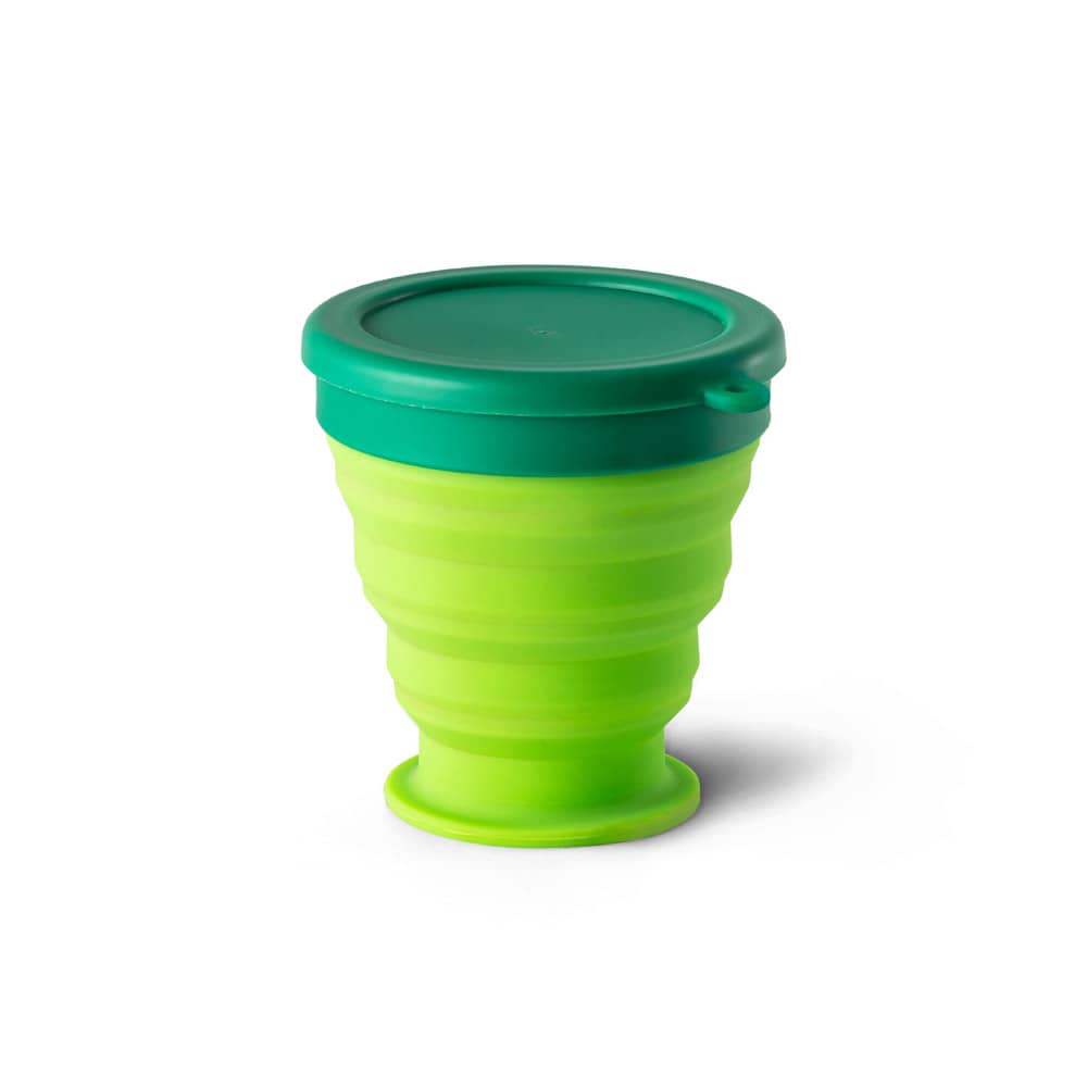 Copo de viagem em silicone com tampa em PP (240 mL)