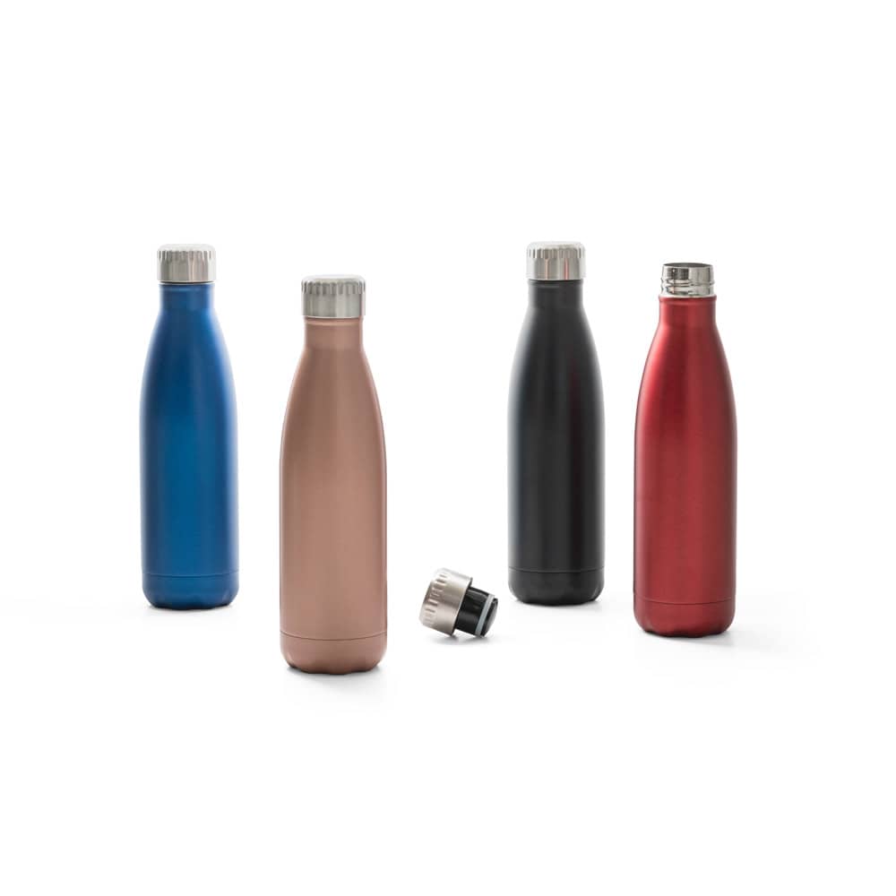 Garrafa térmica em aço inox de parede dupla isolada a vácuo (500 mL)