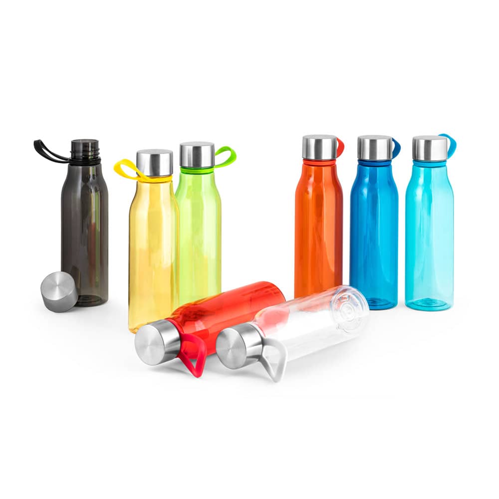 Squeeze em PET 100% reciclado com alça de silicone (590 mL)