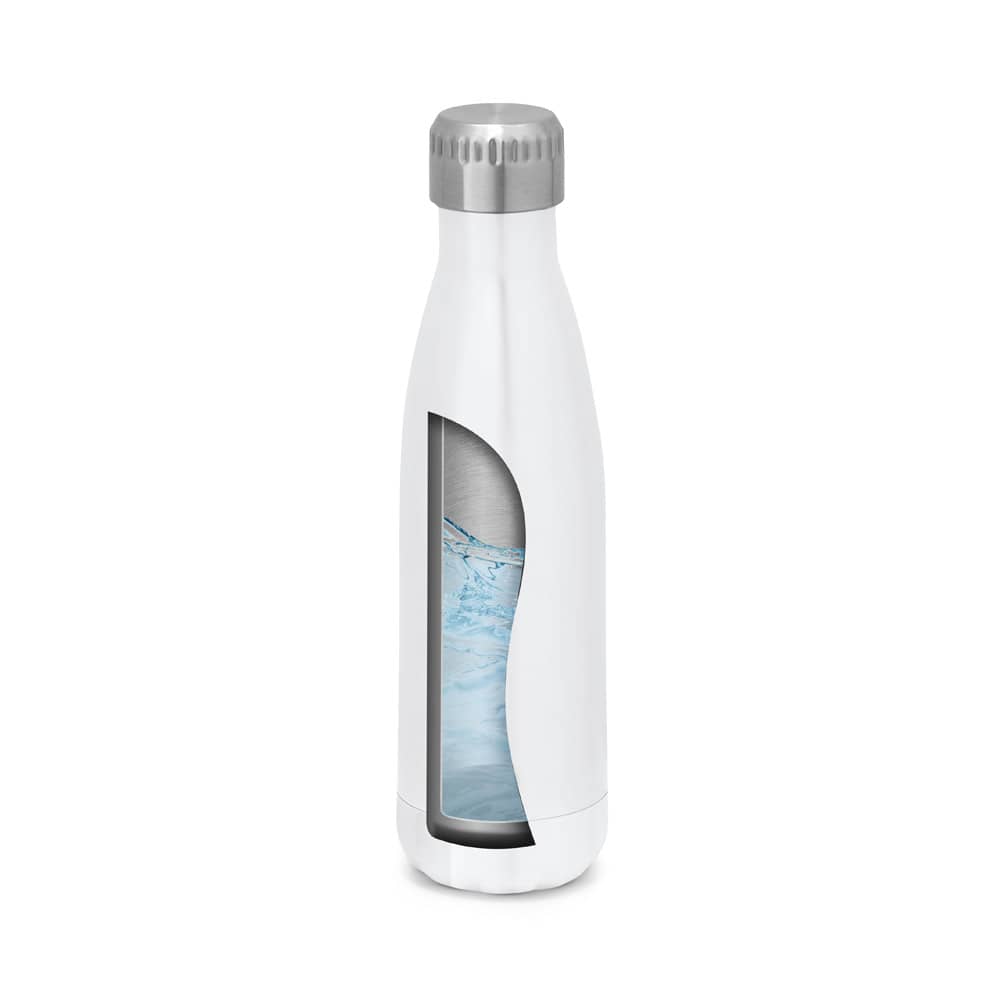 Garrafa térmica para sublimação em aço inox, de parede dupla isolada a vácuo (510 mL)