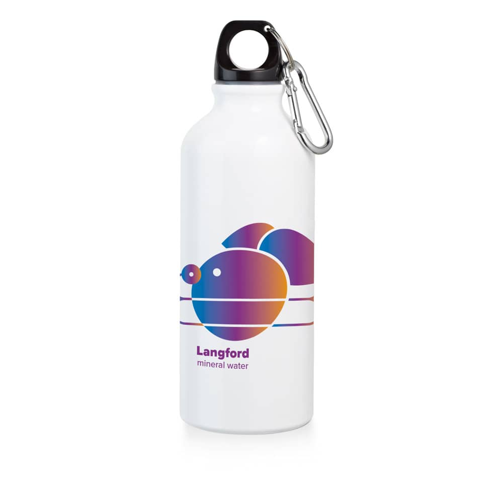 Squeeze em alumínio para sublimação com mosquetão (500 mL)