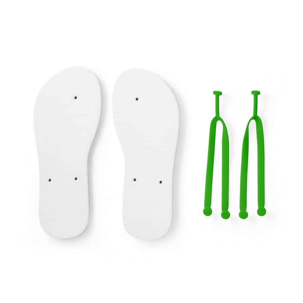 Chinelos com sola totalmente personalizável em sublimação