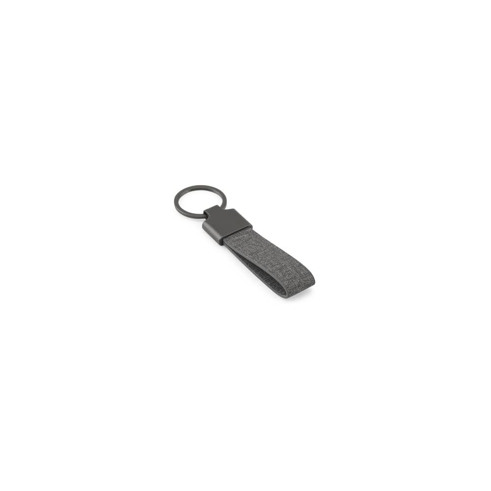 Chaveiro em metal e PET 30% reciclado