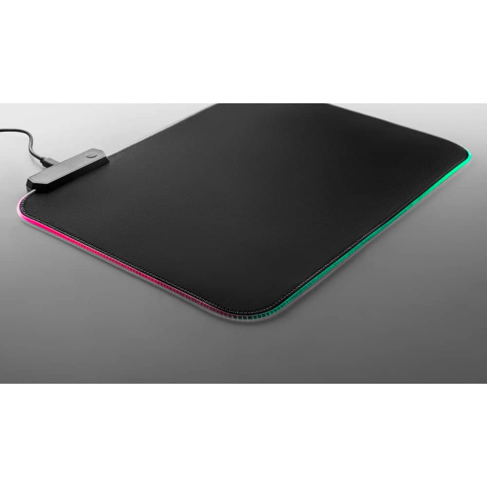 Mouse pad para jogos em poliéster com base antiderrapante em borracha