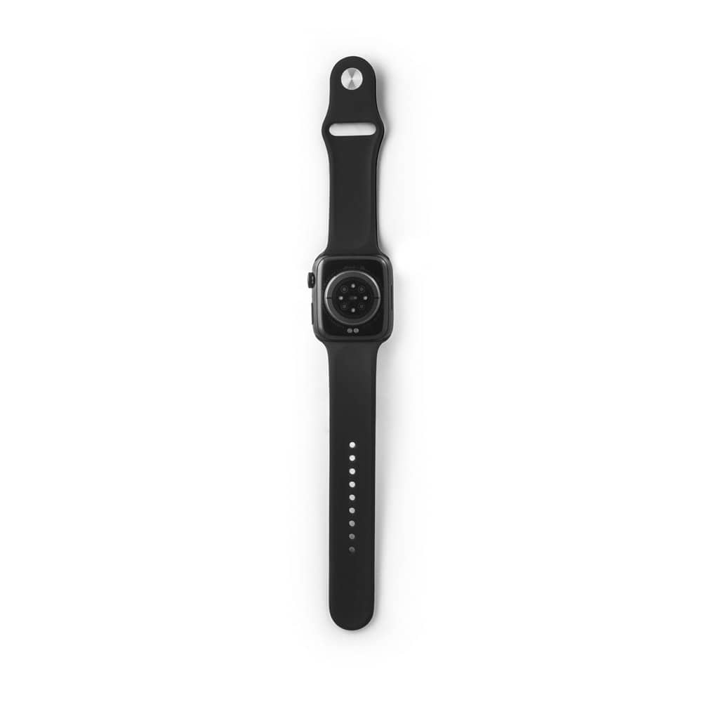 Relógio inteligente com bracelete em silicone e à prova de salpicos de água (IPX4)