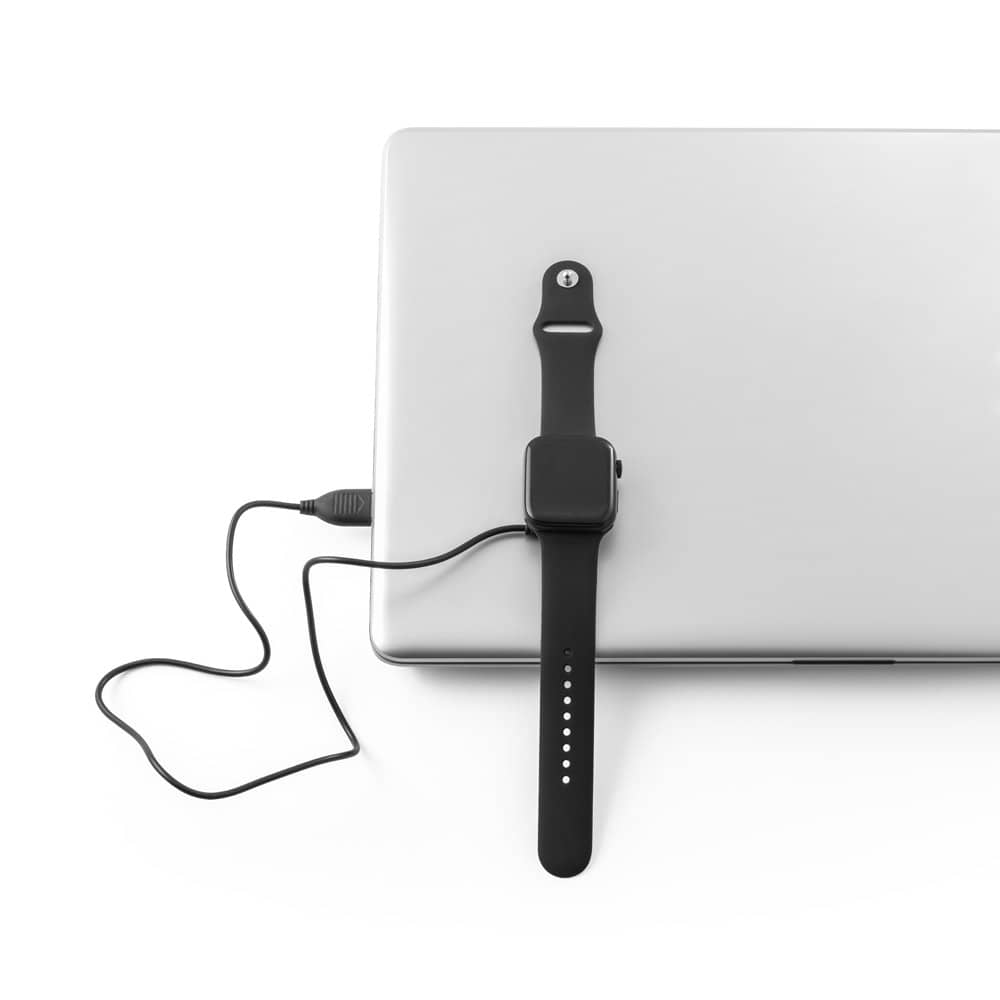 Relógio inteligente com bracelete em silicone e à prova de salpicos de água (IPX4)