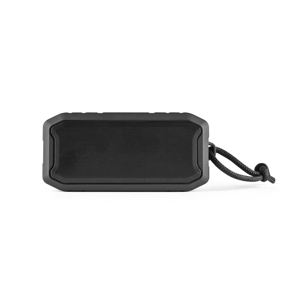 Caixa de som portátil à prova de água (IPX7) com autonomia de 9h (1'200 mAh), em ABS 100% reciclado