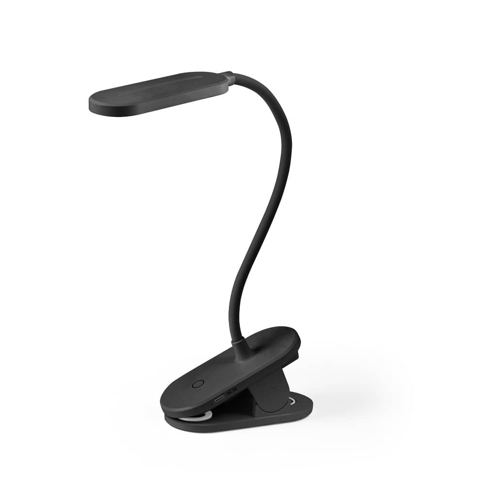Luminária de mesa portátil em ABS 65% reciclado com 140 lumen