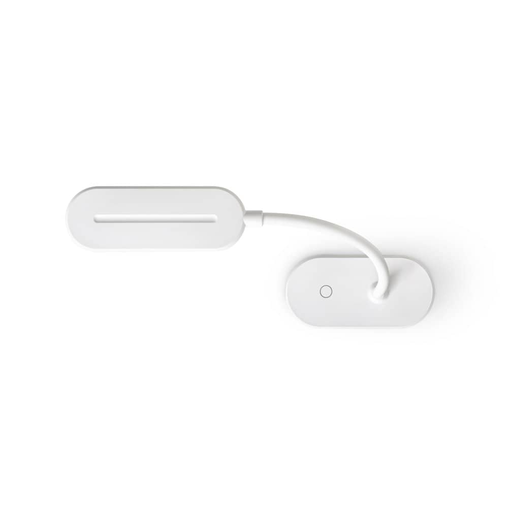 Luminária de mesa portátil em ABS 65% reciclado com 140 lumen