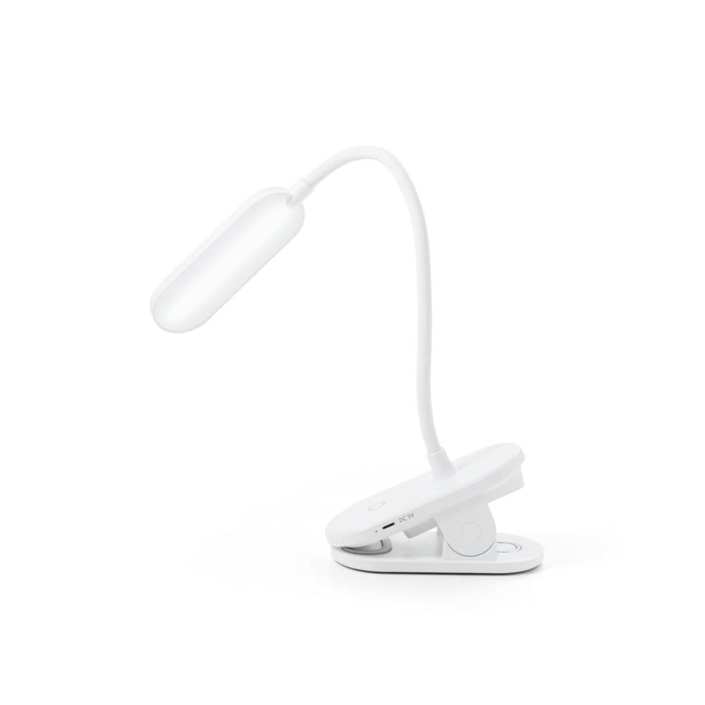Luminária de mesa portátil em ABS 65% reciclado com 140 lumen