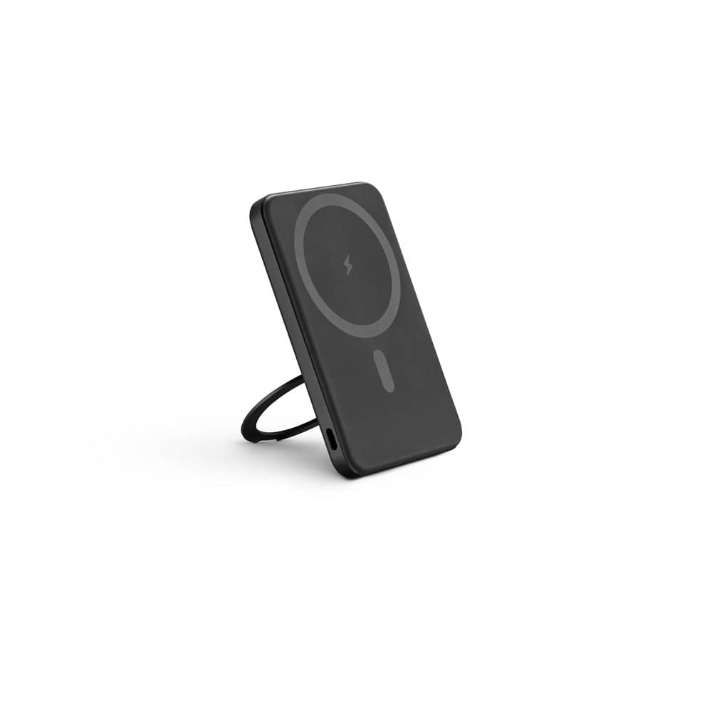 WARSHEL 5. Bateria portátil magnética com carregador por indução super-rápido (5'000 mAh), em ABS 100% reciclado