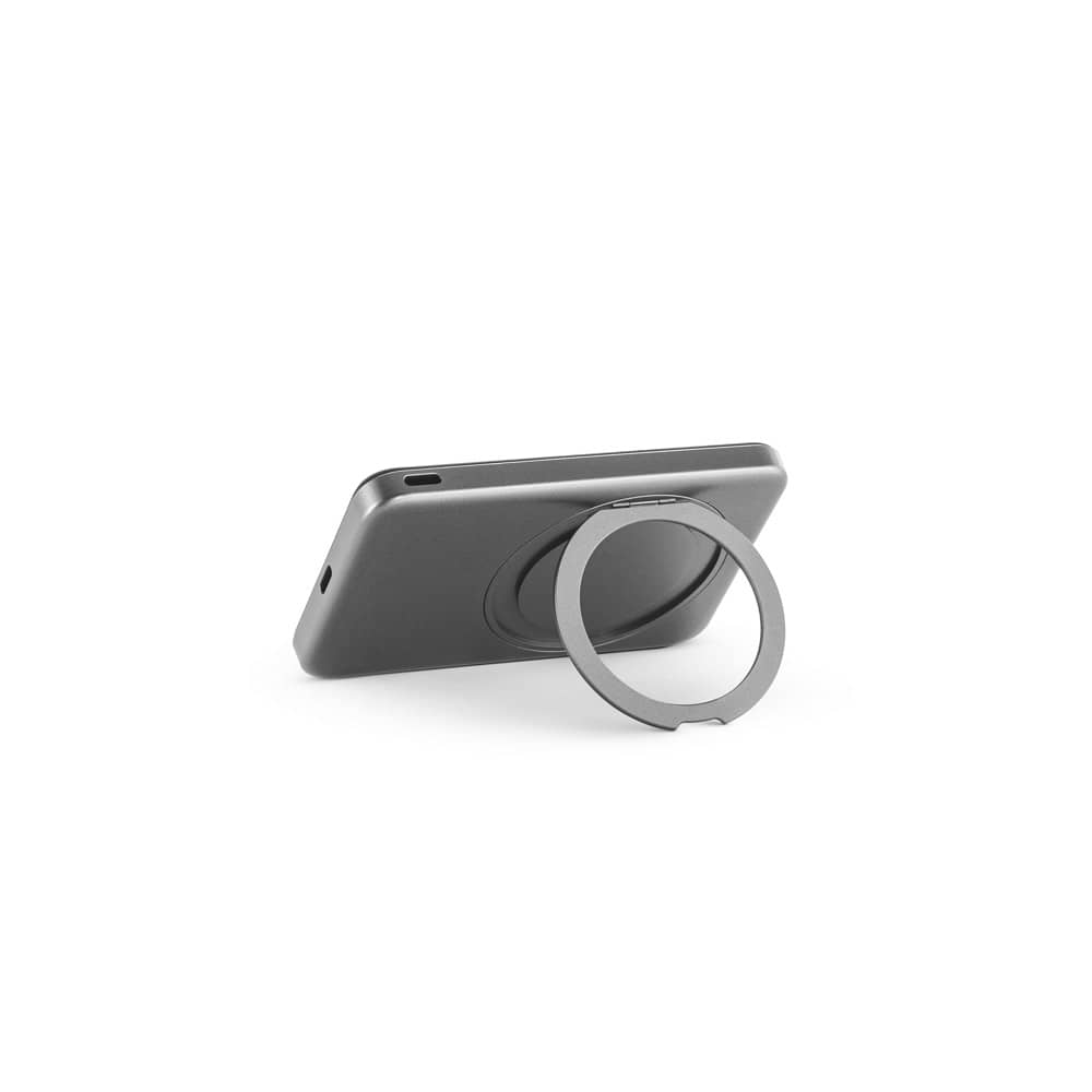 WARSHEL 5. Bateria portátil magnética com carregador por indução super-rápido (5'000 mAh), em ABS 100% reciclado