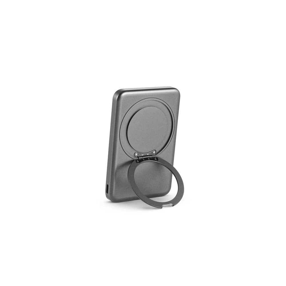 WARSHEL 5. Bateria portátil magnética com carregador por indução super-rápido (5'000 mAh), em ABS 100% reciclado