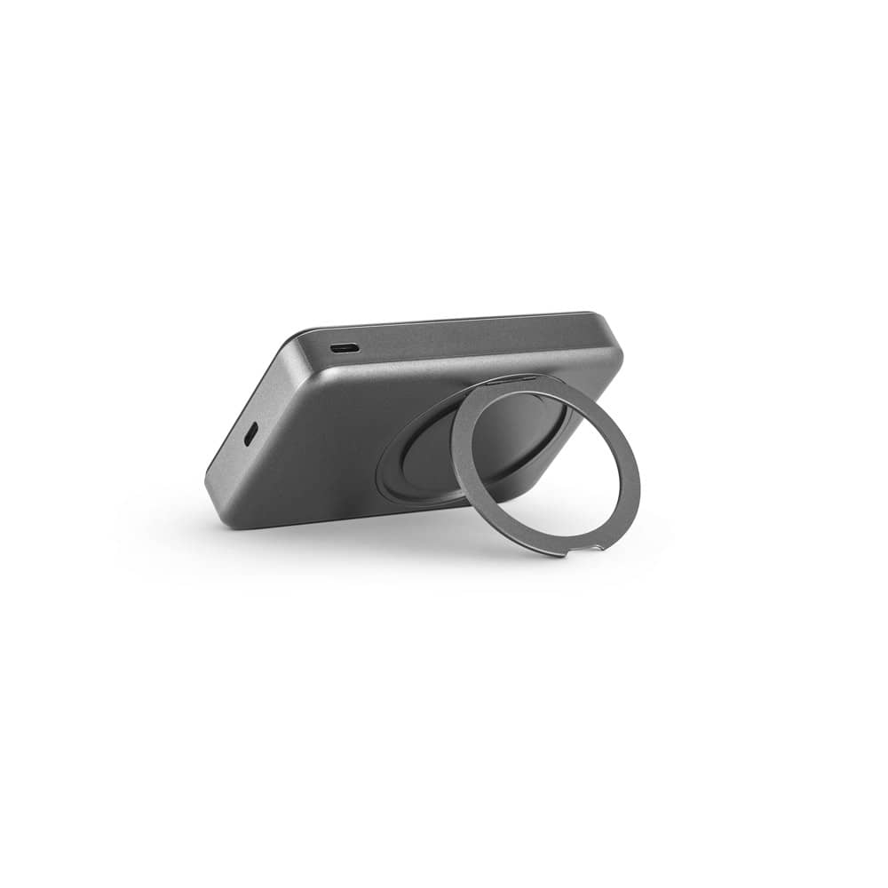 WARSHEL 10. Bateria portátil magnética com carregador por indução super-rápido (10'000 mAh), em ABS 100% reciclado
