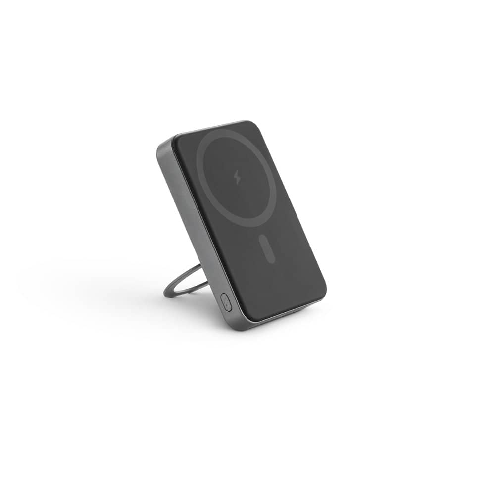 WARSHEL 10. Bateria portátil magnética com carregador por indução super-rápido (10'000 mAh), em ABS 100% reciclado