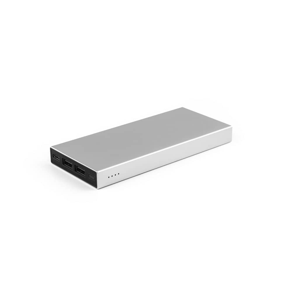 Bateria portátil em alumínio 100% reciclado (10'000 mAh)