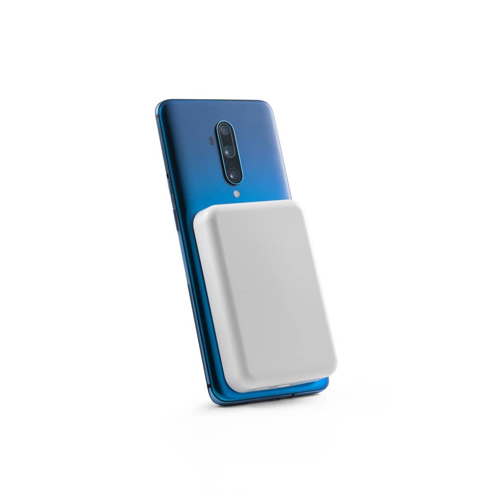 Bateria portátil magnética com carregador por indução super-rápido (5'000 mAh), em ABS 100% reciclado