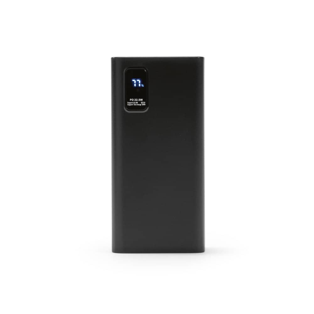 Bateria portátil em ABS 100% reciclado (30'000 mAh)