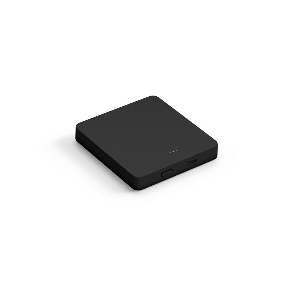 SMOOT 5. Bateria portátil com carregador por indução (wireless) em ABS 100% reciclado (5'000 mAh)