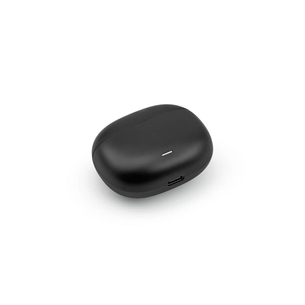 Fone de ouvido wireless com autonomia de 6h, em ABS 100% reciclado
