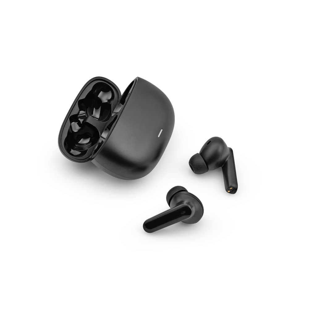 Fone de ouvido wireless com autonomia de 6h, em ABS 100% reciclado