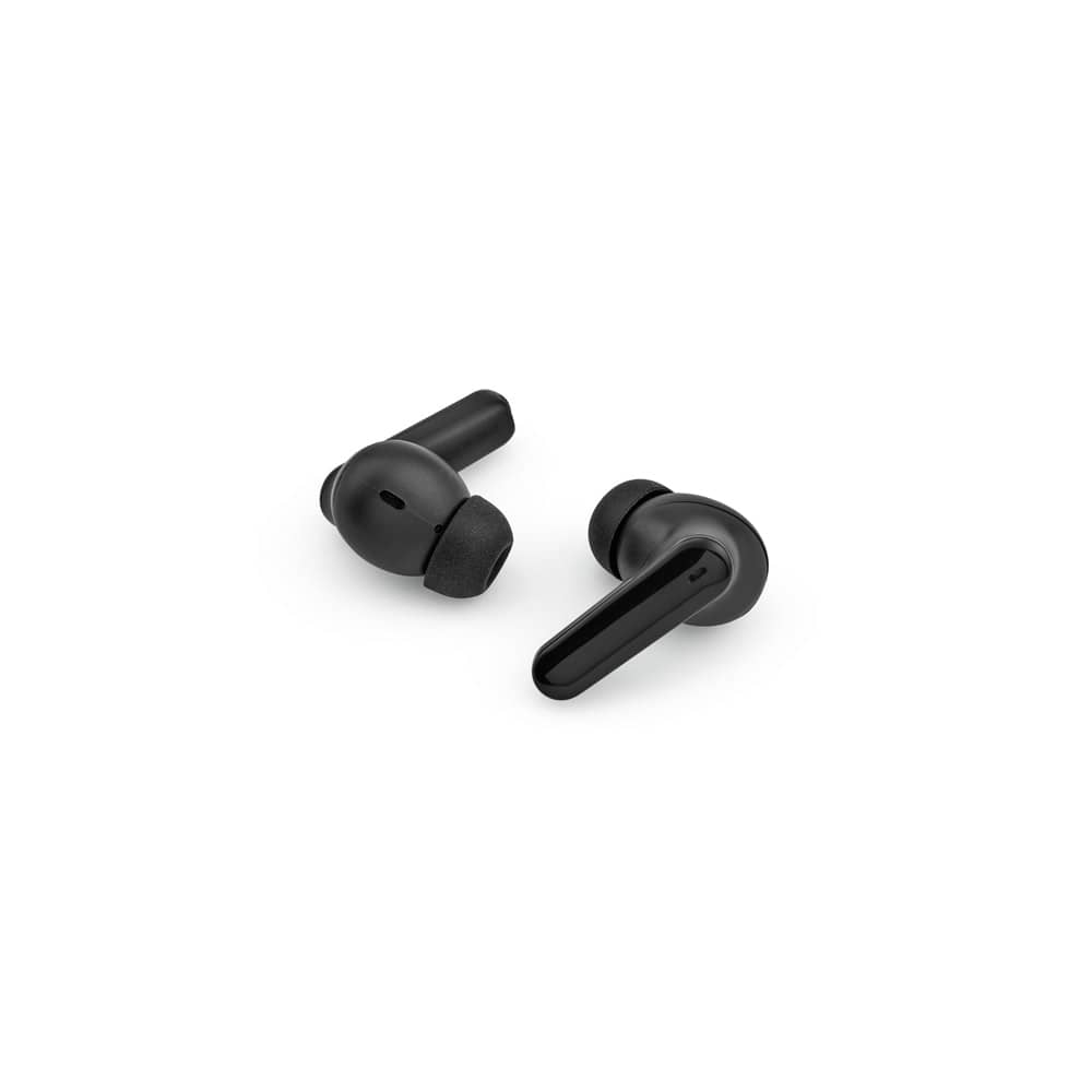 Fone de ouvido wireless com autonomia de 6h, em ABS 100% reciclado