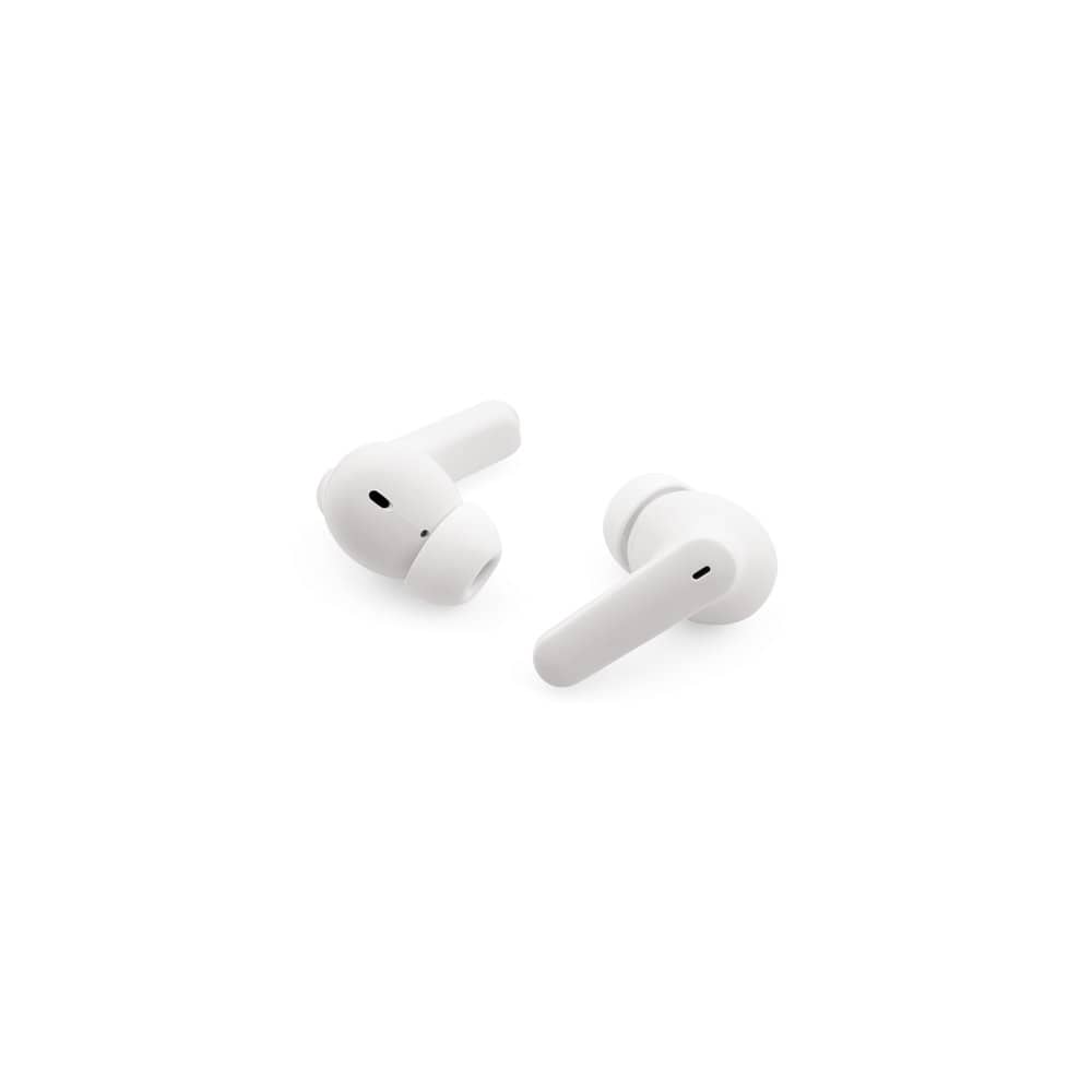 Fone de ouvido wireless com autonomia de 6h, em ABS 100% reciclado