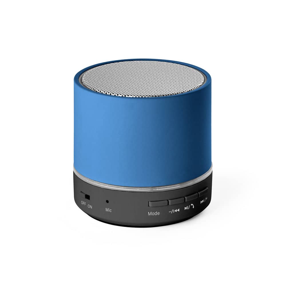 Caixa de som portátil com microfone e autonomia de 4h30 (400 mAh), em ABS 100% reciclado