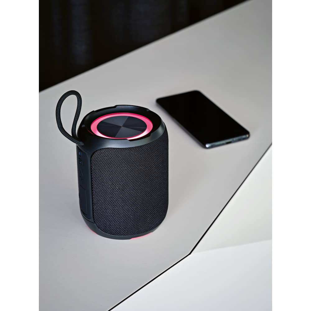 Caixa de som à prova de água (IPX6), em ABS 100% reciclado (2'600 mAh)