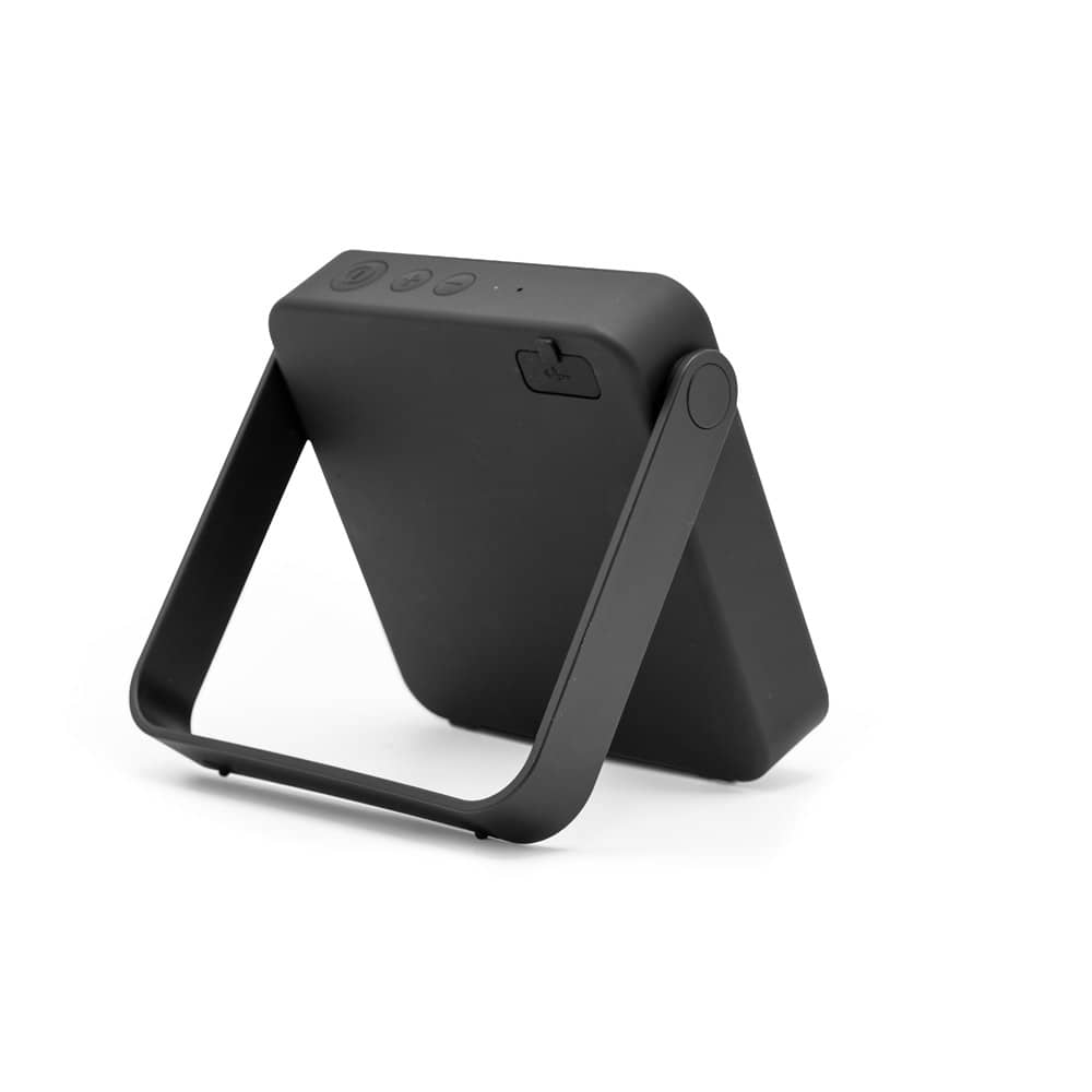 Coluna portátil com proteção à prova d'água (IPX7) e autonomia de 11h (1'800 mAh), em ABS 100% reciclado