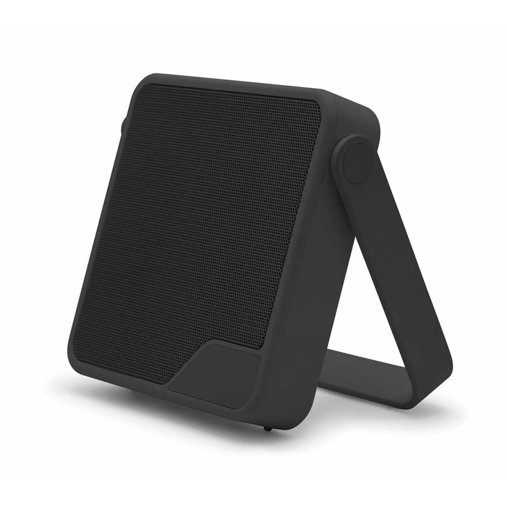 Coluna portátil com proteção à prova d'água (IPX7) e autonomia de 11h (1'800 mAh), em ABS 100% reciclado