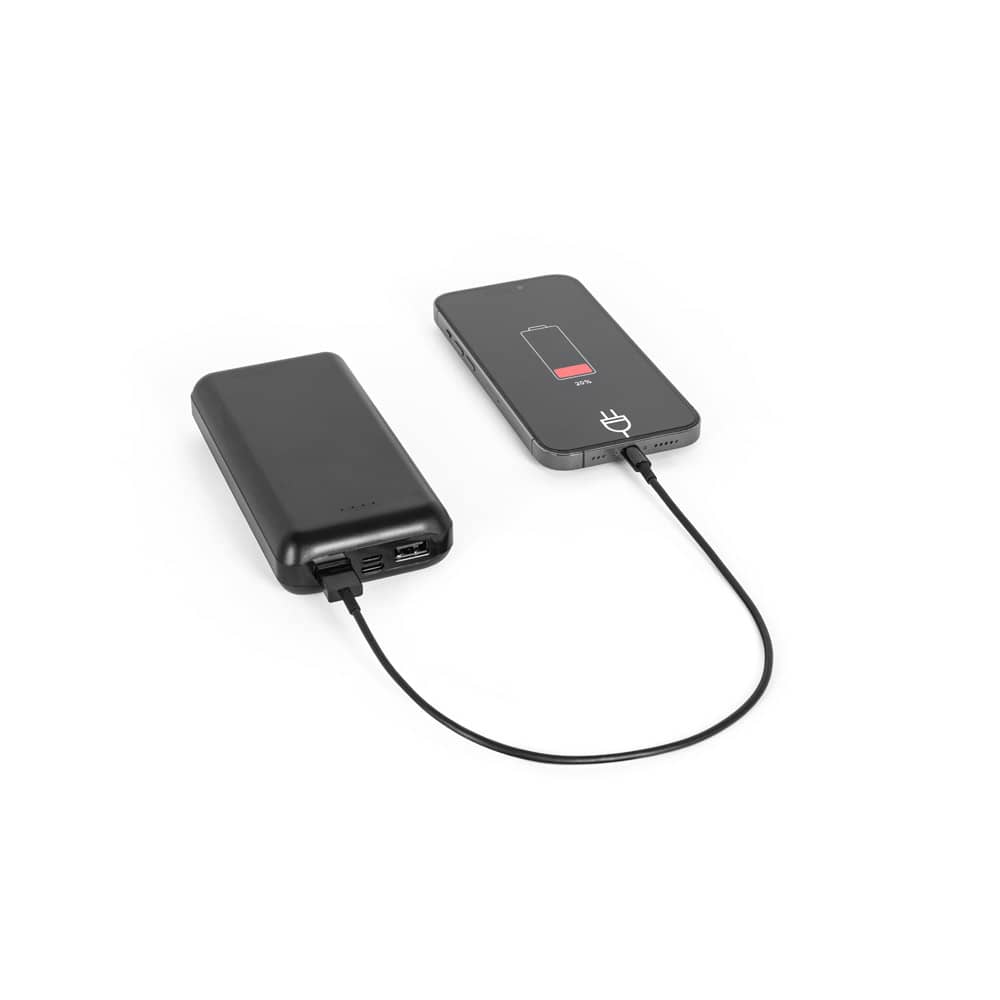 Bateria portátil em ABS 100% reciclado (20'000 mAh)