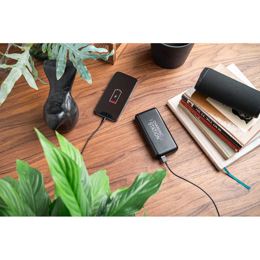 Bateria portátil em ABS 100% reciclado (20'000 mAh)