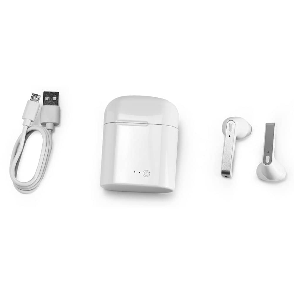 Fones de ouvido wireless com autonomia de 6h em ABS
